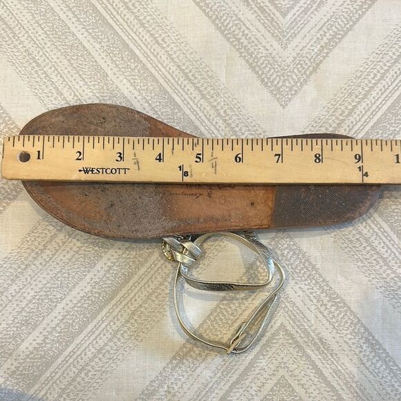 Tuccia Di Capri Silver Rhinestone Strappy Sandals - Size 37 - Picture 7 of 7